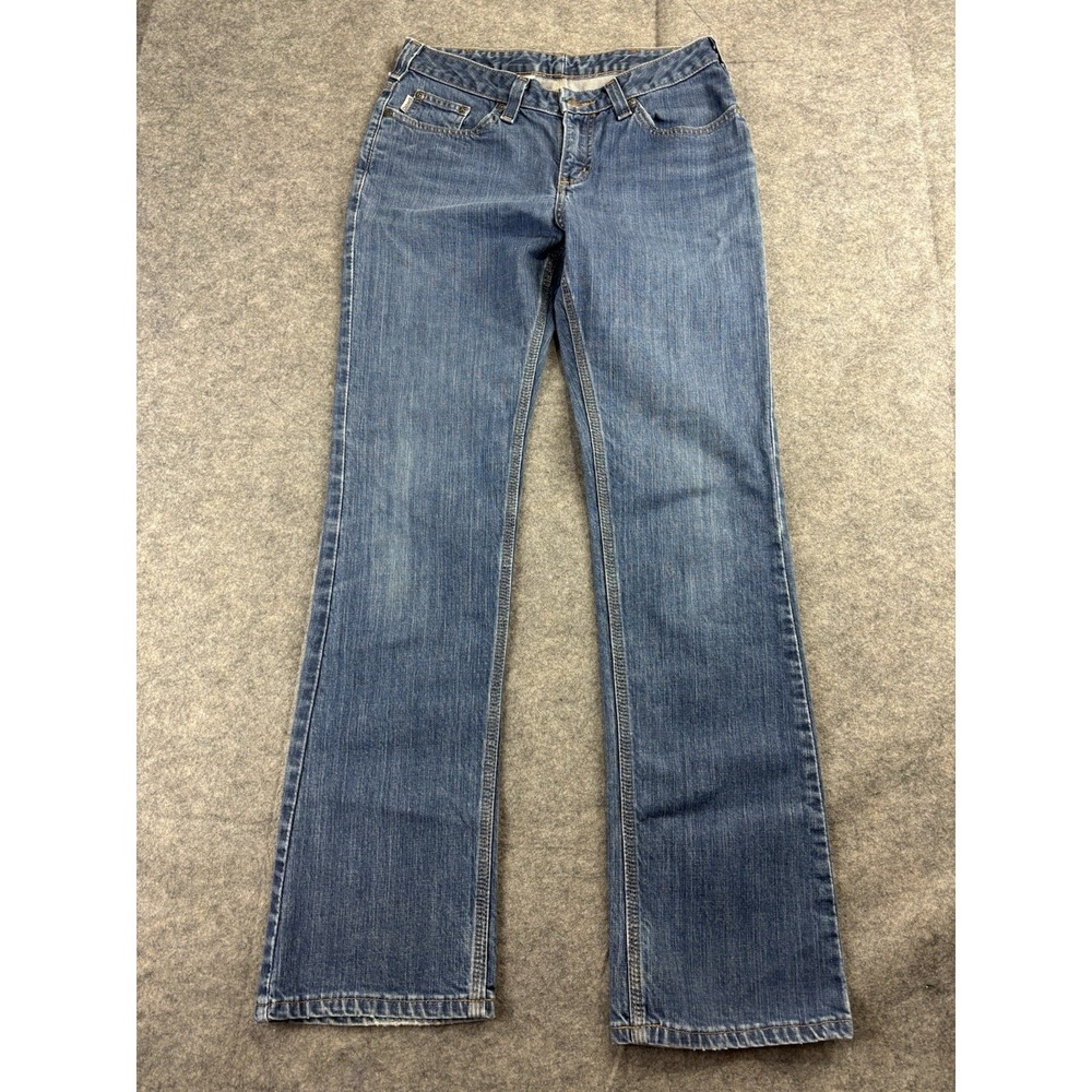 Carhartt Jeans Womens 6x32 Traditional fit Blue Denim Bootcut Country Cowgirl